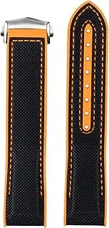 [TIOYW] Rubber Silicone Watch Strap Nylon Watchband For Omega Seamaster 300 Speedmaster 8900 Planet Ocean Tools 20mm 22mm Watchbands