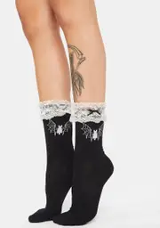 Hear My Echo Lace Socks