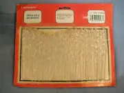 VTG. COMMODORE TWISTED CRYSTAL ICICLES~CLEAR~16 PCS~4"~GOLD HOOKS~#2007C~NEW