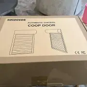 EOICCEOH Automatic Chicken Coop Door with Timer (Solar Panel Not Included)