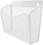 TEHAUX Metal Wall Mount File Storage Basket Wall Organizer Document Holder Paper Sorter Classroom Use