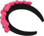 [SOESFOUFU] Flower Headband Big Headpiece for Girls Decorative Hair Accessory Comfortable Fabric Headband Stylish Teen Accessory