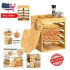 Ergonomic Wooden Pizza Peel Rack Stand with Ventilated Design for Crispy Pizzas