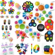 Simple Dimple Pop it Fidget Toy Push Bubble Sensory Spinner Push Stress Relief