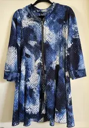 TS TAKING SHAPE LONG SLEEVE BLUE HAZE CUT-OUT CARDI SIZE M (18-20) *NEW*