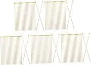 COHEALI 5sets Mini Flag Pole Wooden Flag Pole for Diy Projects Party Outdoor Porch Handheld Flagpoles 50pcs*5