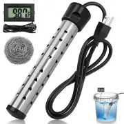 Immersion Water Heater, 2000W Electric Submersible Water Heater with 304
