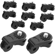 ZUNOXAZ 10pcs Action Camera Mount Adapter with Phone Clamp Secure Stable Attachment for Seamless Vertical Shooting Easy Installation for Action Cameras Smartphones