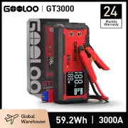 GOOLOO 3000A Car Jump Starter 16000mAh 12V Power Bank Portable Charger Booster