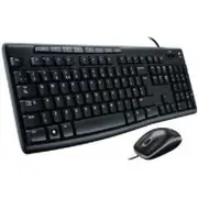 Logitech 920-002693 MK200 USB Media Keyboard and Mouse Combo 1000dpi USB Full-size
