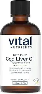 Ultra Pure Cod Liver Oil 1025 (Pharmaceutical Grade) - 100% Pure Norwegian Cod Liver Oil - 200 ml per Bottle