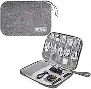[Generic] Travel Bag Electronics Organiser Carrying Case Storage Bag USB Data Cable Organizer Travel Kit Earphone Wire Bag Pen Power Bank Electronics Accessories Watch Strap Case Pouch
