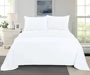 Ramesses Cashmere Touch Flannelette Sheet Set, Single, White