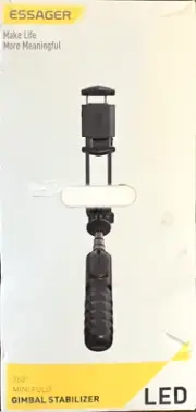 Gimbal Stabilizer for Smartphone, LED Light OLED Screen 3-Axis, Mini Fold #489