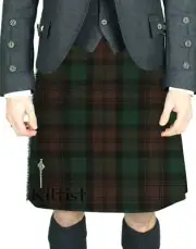 Premium 8 yard Scottish Men Brown Watch Tartan Kilt