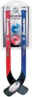 Franklin Sports NHL Flexplay 2-Player Knee Hockey Set - Includes 2 Mini Sticks and 2 Foam Balls
