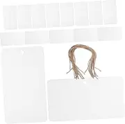 UTHCLO Modern Acrylic Tags for Baskets 20 Sets of Writable Hanging Labels for Pantry Organization