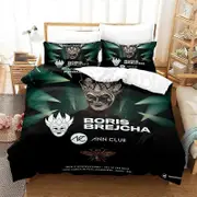 a191 Bed Sheets ed Boris Brejcha Bedding Set Duvet Cover Bedroom Comforter Covers Quilt Cover Home Textile 3-Piece Bedding Set (1 Duvet Cover + 2 P