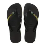 HAVAIANAS 哈瓦仕 男款 夾腳拖 BRASIL LAYERS 巴西國旗 鐵扣 黑