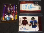 (3) TYROD TAYLOR 2011 ABSOLUTE #D/25+TIMELESS TREASURES AUTO+PLATES PATCHES LOT