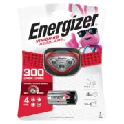 Energizer HDB32E Vision HD 300 Lumens Red LED Headlight Alkaline AAA Battery