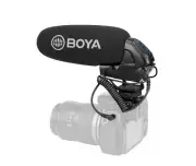 BOYA Camera Microphone, Shotgun Mic, Low Cut Filter, Gain, BY-BM3032