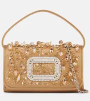 [Roger Vivier] Roger Vivier Pilgrim Micro embellished shoulder bag One Size gold