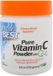 Quali-C Vitamin C Powder 250g Cold Flu Immune System Booster Smoothies Shakes