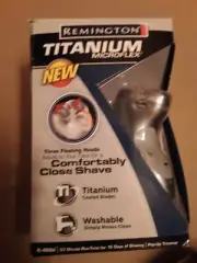 Remington R-460 d Titanium Rechargeable Washable Men's Shaver NIB
