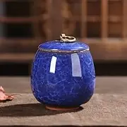 sealed lids, 170ML Creative Ceramics Storage Jars with Lid Vintage Chinese Style Storage Jars, Ceramic for Home Kitchen Dining Decoration,A(A)