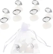 HONMEET E Separator Nail Art 16 Pcs Silicone Toe Separators Simple Design for Home Professional Use
