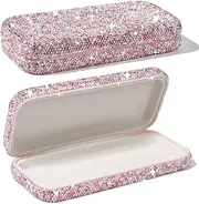 [XhuangTech] Glasses Case Hard Shell，Bling Sunglasses Case For Women，Cute Glasses Case Fits Most Glasses And Sunglasses