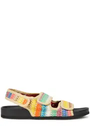 Arizona Love Apache Raffia Sandals, Sandals, Handmade, Size 4 - Multicoloured - 4 4