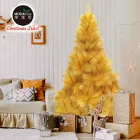 在飛比找PChome24h購物優惠-【摩達客】台灣製7尺/7呎(210cm)特級金色松針葉聖誕樹