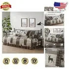 Versatile Daybed Cover Set with Moose Motif - Machine Washable & Reversible
