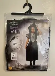 Witches & Wizards Girls Regal Witch Costume~Small(size 4-6)~Includes Dress & Hat