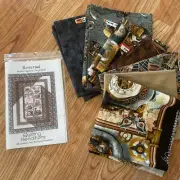 Reversal Time Travel Steam Punk Hats Clocks Cameras Train Quilt Kit 58.5”x76.5”