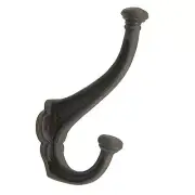 Zenith ROBE HOOK MATTE BLACK 150mm Hats Coat Decorative Elegant Durable Iron
