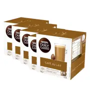 5 x Nescafe Dolce Gusto Cafe Au Lait Coffee Pods Capsules 16 Pack