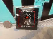 SKELLY HEART LAPEL PIN - Loot Crate Gaming - 02/21