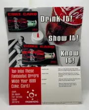 Coca Cola The Coke Card Unused (10) RARE Vintage 1999