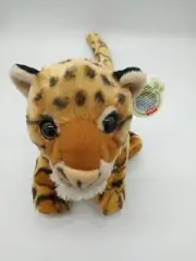 Wild Republic 9" Tall Clouded Leopard Long Tail Beanbag Plush Stuffed Animal NWT