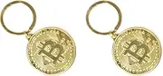 [HieoAnir] - Token/Coin Keychain Plated Real Crypto Gift Set Collectors Fits Nano Ledger (2 Pack)