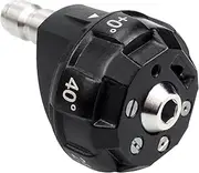 DERASL High Pressure Washer Nozzle, 6 in 1 High Pressure Nozzle for Quick Change and Jet Angle Adjustment, 1/4" Plug Connection, 4000PSI, Suitable for a Wide Range of Cleaning Scenarios
