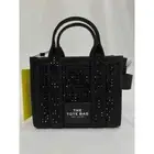 NWT! Marc Jacobs The MINI Crystal Canvas Tote bag BLACK
