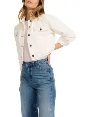 [Marcs] It Takes Two Denim Jacket in White
