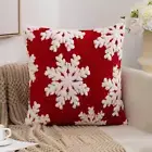 Christmas Throw Pillow Cover Cushion Cover for Holiday Indoor Outdoor Office