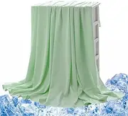 Mivpzisk Lightweight Cooling Blanket - Air Conditioning Quilt | Air Conditioner Quilt for Bamboo Fiber Light and Thin Breathable Skin-Friendly