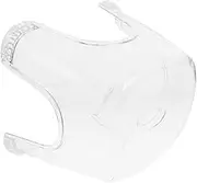 VALICLUD Clear Shower Stool Non Slip Foot Rest for Bathroom Ergonomic Transparent Chair for Safe Shaving Bathing and Foot Care for Seniors and All Users