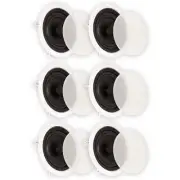 Theater Solutions TS65C Flush Mount Speakers with 6.5" Woofers Ceiling 3 Pairs